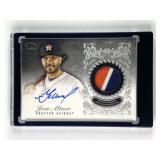 Jose Altuve Autograph Jersey Card Serial #/5