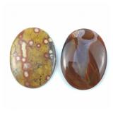 Polish Poppy Jasper Palm Stone  & Agate Palm