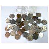 Tube Full of US Type Coins Inc Lots of Indians