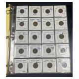 Indian Head Cents Collection in Binder