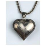 925 Silver Heart Pendant Necklace