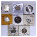 Group of 8 Better World Coin Incl. Lots of Silver