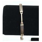 925 Silver Bar Link Bracelet