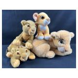 (4) Vintage Authentic Lion King Plushies