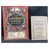 London Mystery Magazine & Railroad Constitution Bk