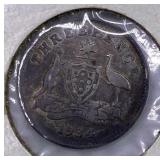 1934 Australia Silver 3 Pence, Tone