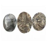 (3) Agate Palmstones