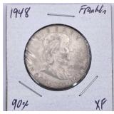 1948 Franklin Silver Half Dollar, XF