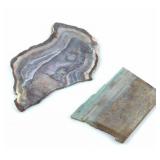 (2) Lace Agate Slices