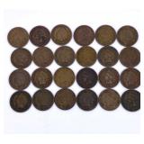 (24) Indian Head Cents