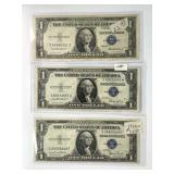 1935-D,E,F $1 Silver Certificates, High Grade