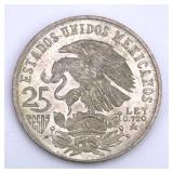 1968 Mexico Olympics Silver 25 Peso