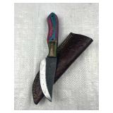 Handmade Steel Fixed Blade Knife w/ Sheath
