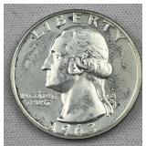 1963 Silver Proof Washington Quarter, US 90%