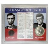 1964 JFK 90% Silver Half in Strange But True Set