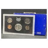 1968 US Proof Coin Set w/ 40% Silver JFk Half