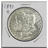 1891-O Morgan Silver Dollar, US 90% Coin