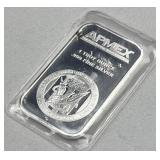 1oz Troy Silver Bar APMEX Eagle Design .999