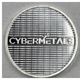 1oz Troy Silver Cybermetals Round .999