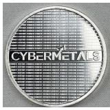 1oz Troy Silver Cybermetals Round .999