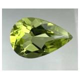 1.21 Carat Pear Cut Peridot Gemstone
