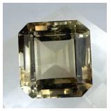 Lg. 32.6 Cts Asscher Cut Smoky Quartz Gem