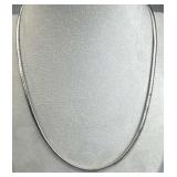 925 Silver Italy Omega Chain Necklace