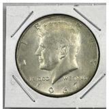 1967 JFK 40% Silver Half Dollar, US 50c Coin