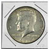 1967 JFK 40% Silver Half Dollar, US 50c Coin
