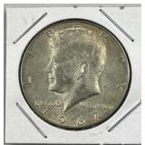 1967 JFK 40% Silver Half Dollar, US 50c Coin
