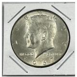 1967 JFK 40% Silver Half Dollar, US 50c Coin