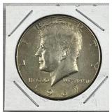 1967 JFK 40% Silver Half Dollar, US 50c Coin