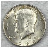 1964-D JFK 90% Silver Half Dollar, US 90%