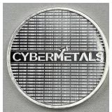 1oz Troy Silver Cybermetals Round .999