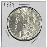 1889 Morgan Silver Dollar, US 90% Coin