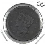 1852 US Large Cent Coin
