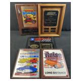 (5) Automotive Plaques & Awards, Hot Rod Etc.