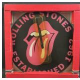 Rolling Stones Clock, New in Box 12' Glass