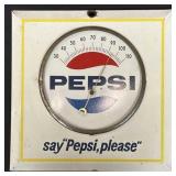 Vintage 'say 'Pepsi, please'' Thermometer