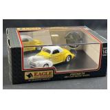 Eagle 1:43 Willys Coupe 41' Silver/Yellow Flames
