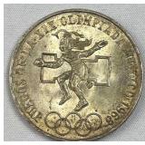 1968 Silver Mexico Olympics 25 Pesos, Luster