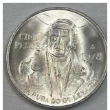 1978 Silver Monterey Mexico 100 Pesos, Morelos
