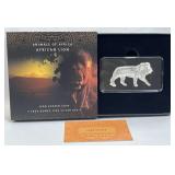 1oz Silver Animals of Africa - Lion .999 PAMP