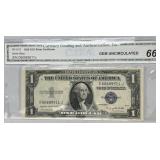 1935G $1 Silver Certificate CGA Gem Unc. 66