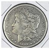 1889-O Morgan Silver Dollar, US $1 Coin, 90%