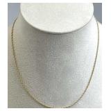 14K Yellow Gold James Avery Twist Chain Necklace