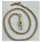 14K Yellow Gold Rope Chain Bracelet