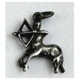 925 Silver Vintage Sagittarius Zodiac Sign Charm