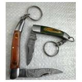Damascus Steel Fixed Blade Knife w/ Sheath