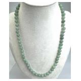 Genuine Nephrite Jade Beaded Necklace
